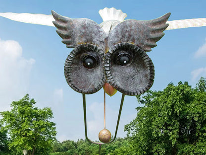 Rotating Garden Wind Spinner Metal Outdoor Decorative Lawn Sculpture