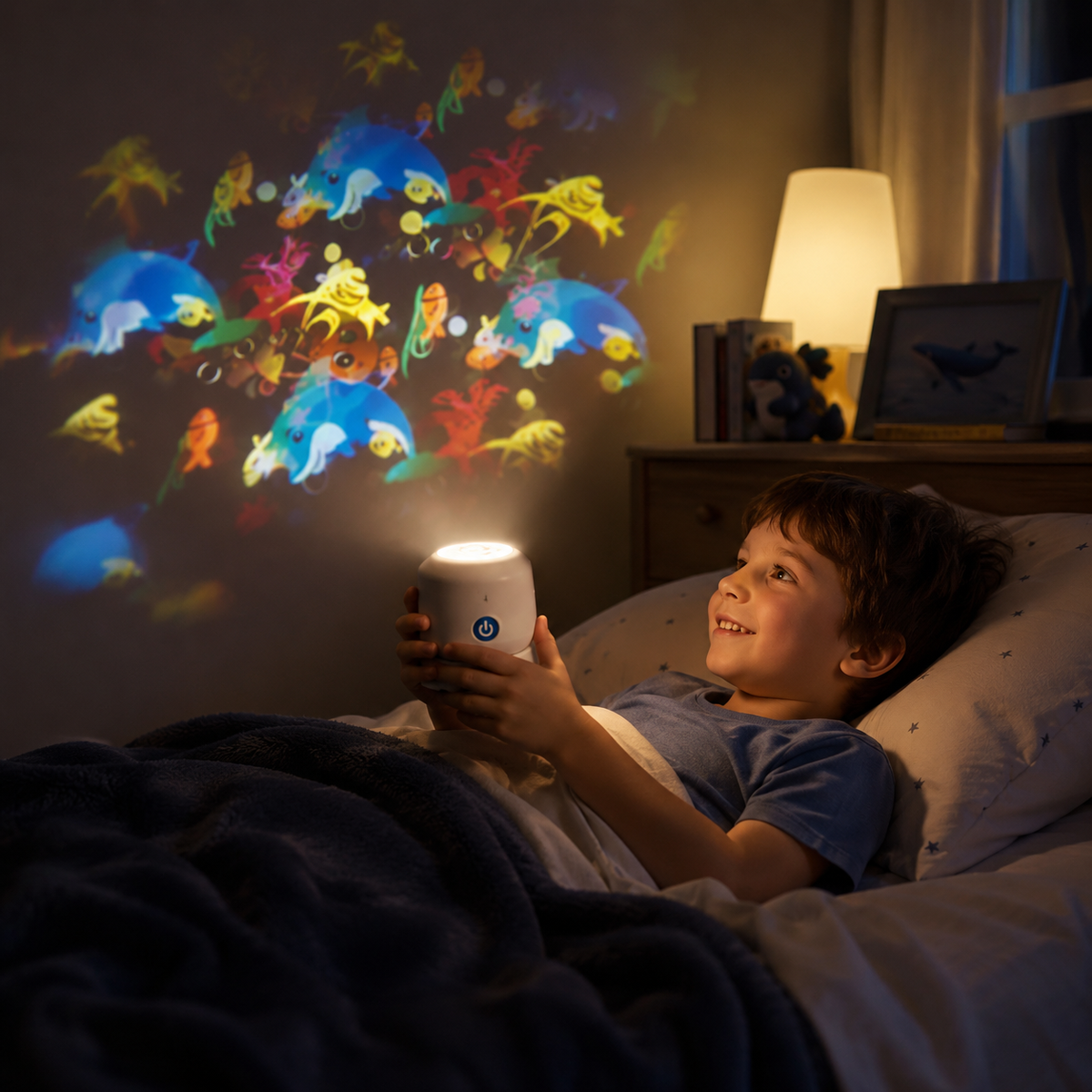 Rotating Ocean Wave Night Light Projector