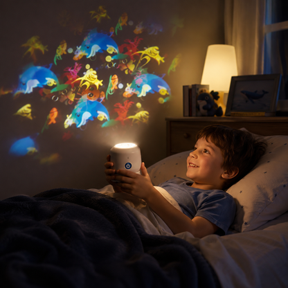 Rotating Ocean Wave Night Light Projector