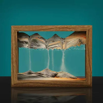 Rotating Sand Art Decor Calming Motion Glass Ornament