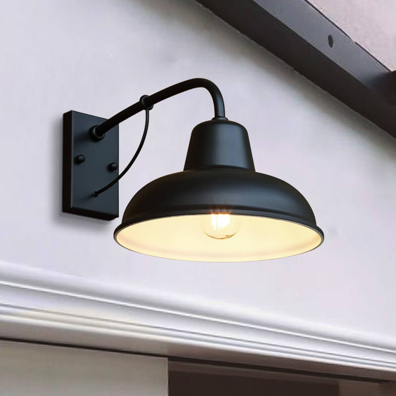 Applique da parete per esterni in stile rustico industriale, per portico e patio, attacco E26