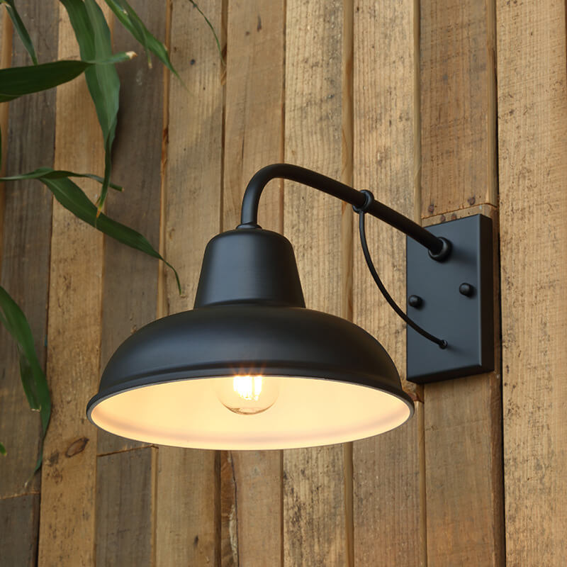 Applique da parete per esterni in stile rustico industriale, per portico e patio, attacco E26