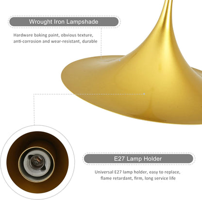 Scandinavian Pendant Light Minimalist Design Warm White Glow Metal 90–260V