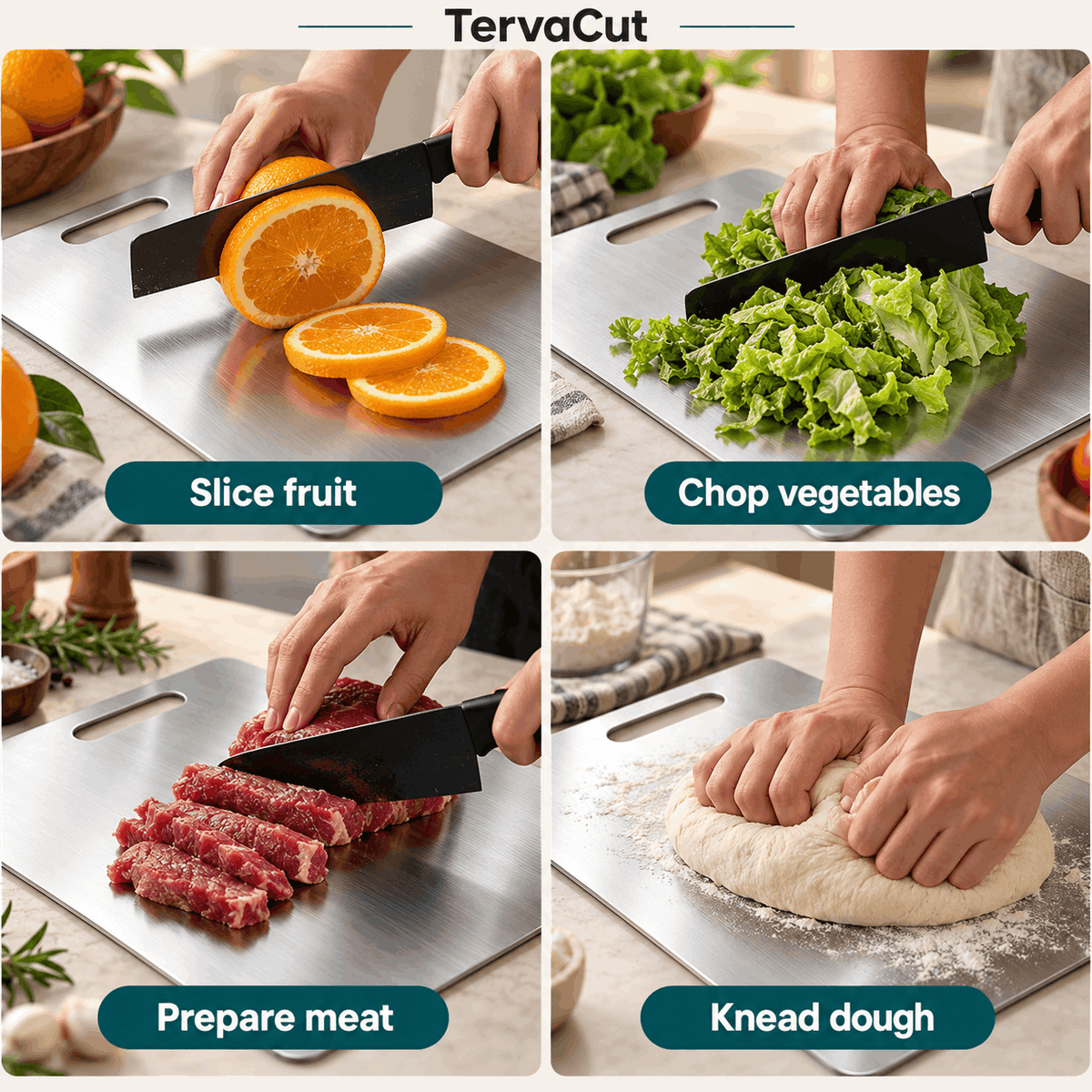 Scratch Resistant Kitchen Cutting Board Dishwasher Safe Odour Free