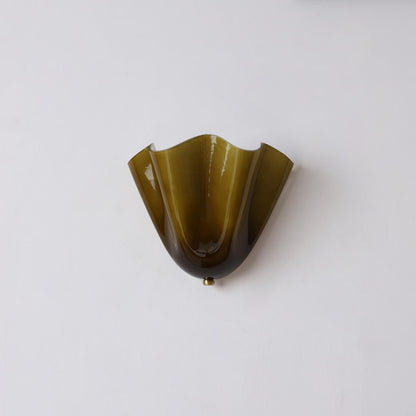 Sculptural Wall Light Glass Metal E14 Warm Glow Modern Interior