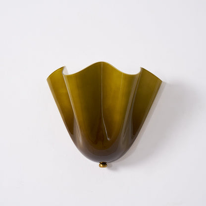 Sculptural Wall Light Glass Metal E14 Warm Glow Modern Interior