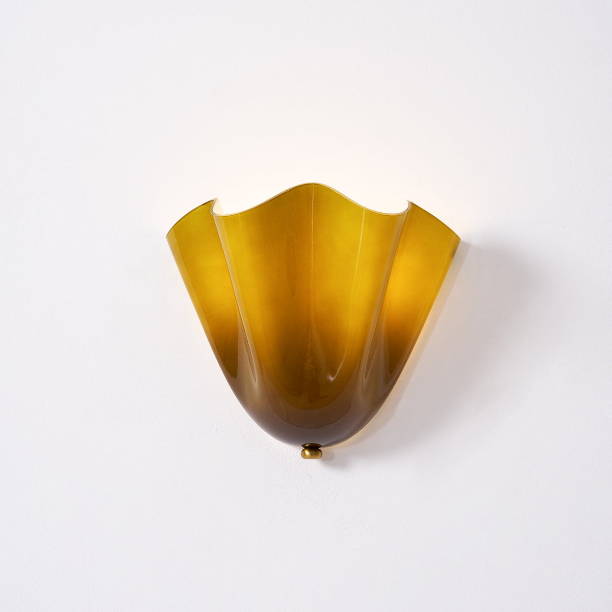 Sculptural Wall Light Glass Metal E14 Warm Glow Modern Interior