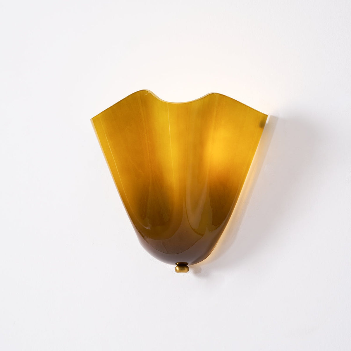Sculptural Wall Light Glass Metal E14 Warm Glow Modern Interior