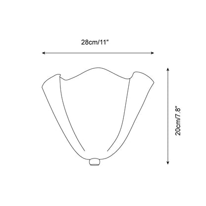 Sculptural Wall Light Glass Metal E14 Warm Glow Modern Interior