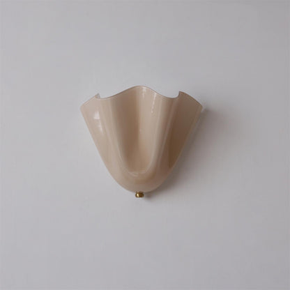 Sculptural Wall Light Glass Metal E14 Warm Glow Modern Interior