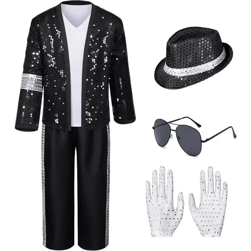 Sequin Jacket Costume Set Halloween Dance Stage Party Performance Outfit