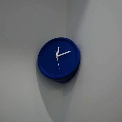 Silent Corner Wall Clock Stylish No Drill Quiet Clock for Home