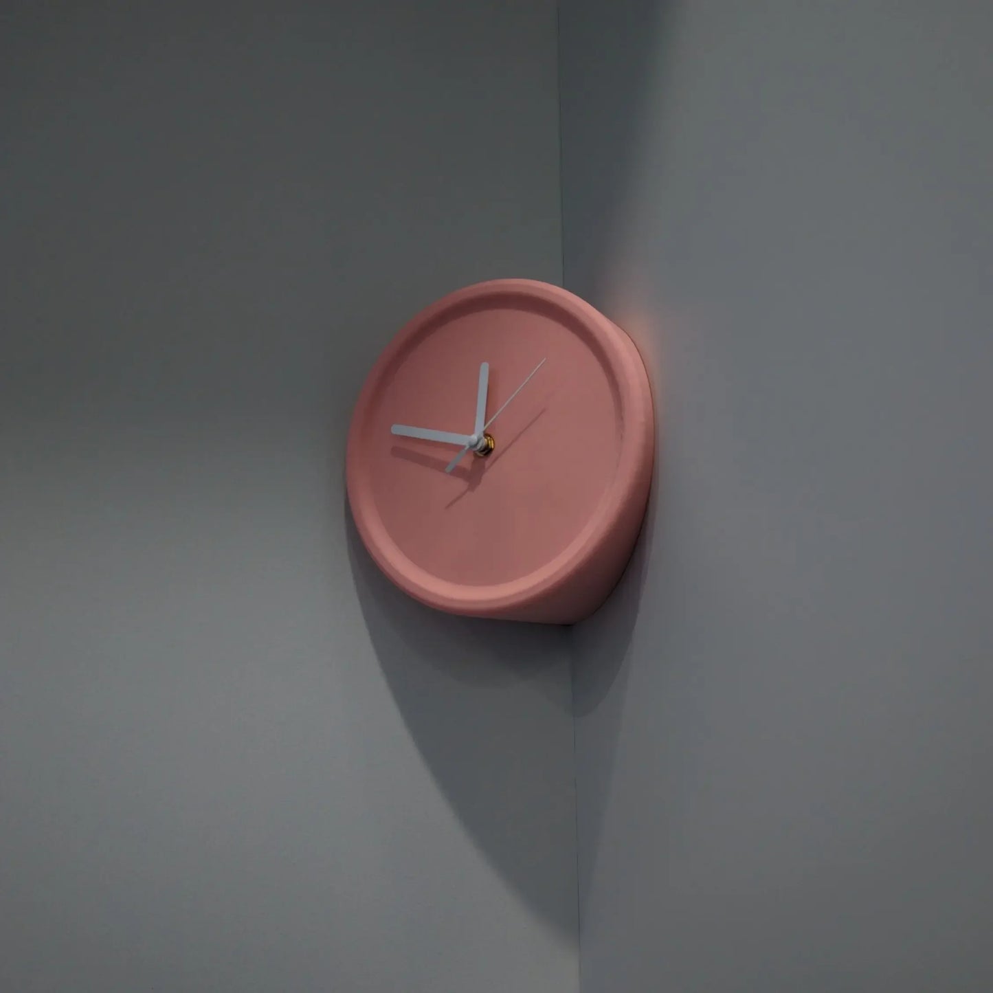 Silent Corner Wall Clock Stylish No Drill Quiet Clock for Home