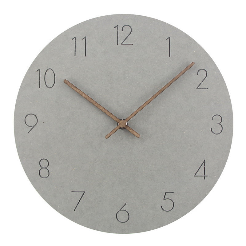 Silent Nordic Wall Clock Minimalist Design – Modern Scandinavian Wall Clock for Living Room, Bedroom & Office