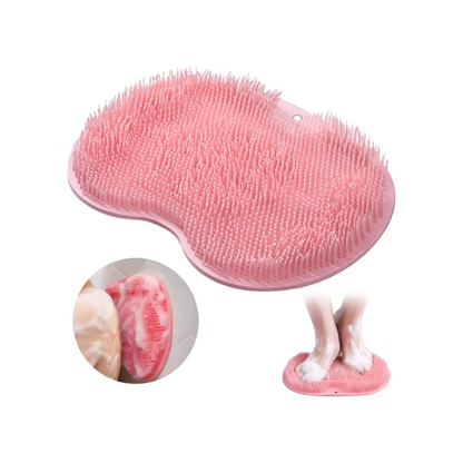 Silicone Shower Foot Scrubber Mat with Suction Cups