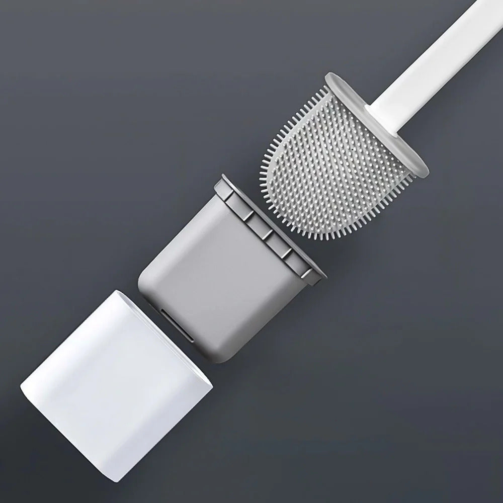 Silicone Toilet Brush Wall Mounted Bathroom Cleaning Tool