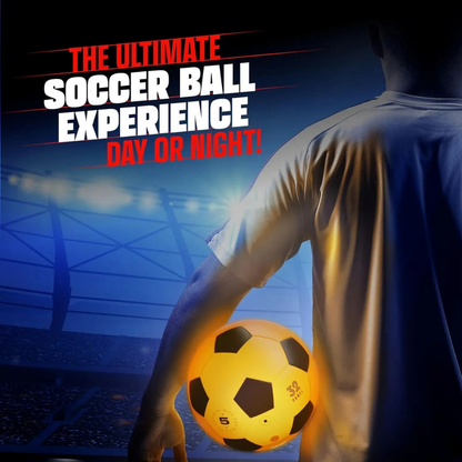 Size 5 LED Light Up Soccer Ball for Evening Play