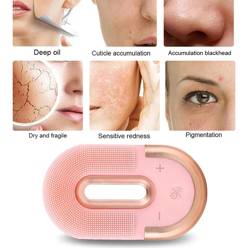 Skin Rejuvenating Facial Cleanser – Deep Cleansing Device with Red Light Therapy and EMS Microcurrent