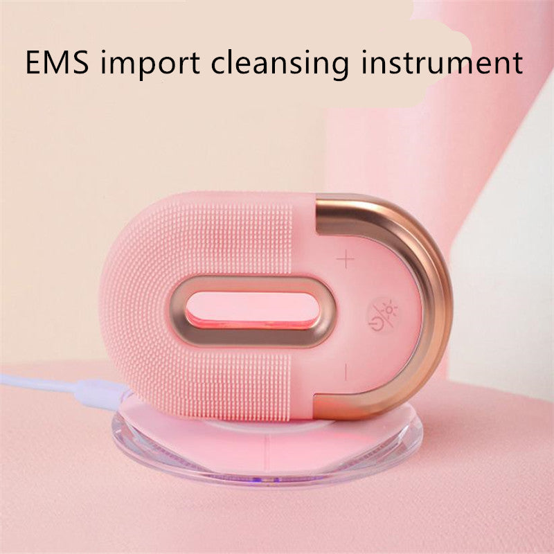 Skin Rejuvenating Facial Cleanser – Deep Cleansing Device with Red Light Therapy and EMS Microcurrent