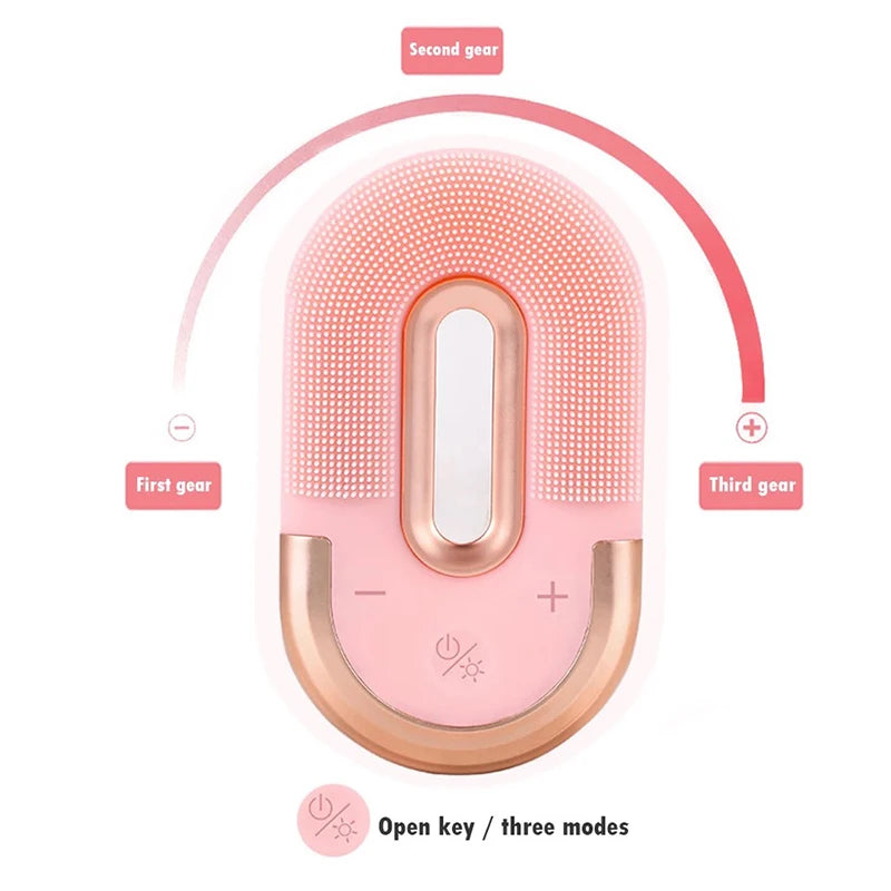Skin Rejuvenating Facial Cleanser – Deep Cleansing Device with Red Light Therapy and EMS Microcurrent