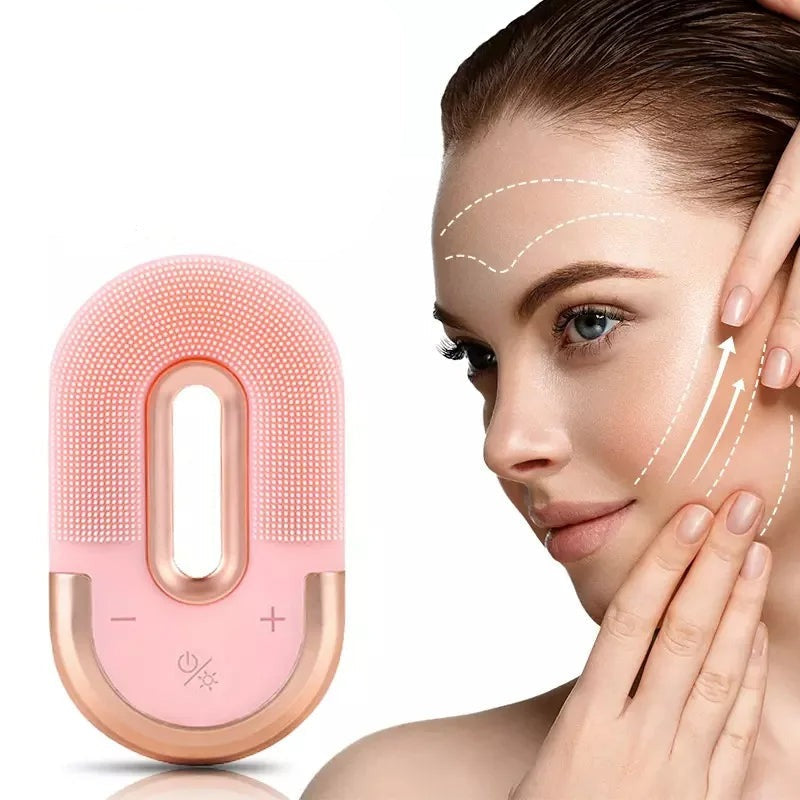 Skin Rejuvenating Facial Cleanser – Deep Cleansing Device with Red Light Therapy and EMS Microcurrent