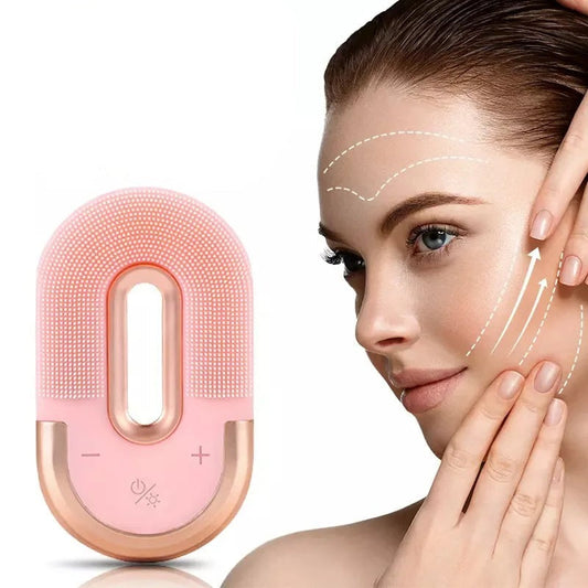 Skin Rejuvenating Facial Cleanser – Deep Cleansing Device with Red Light Therapy and EMS Microcurrent