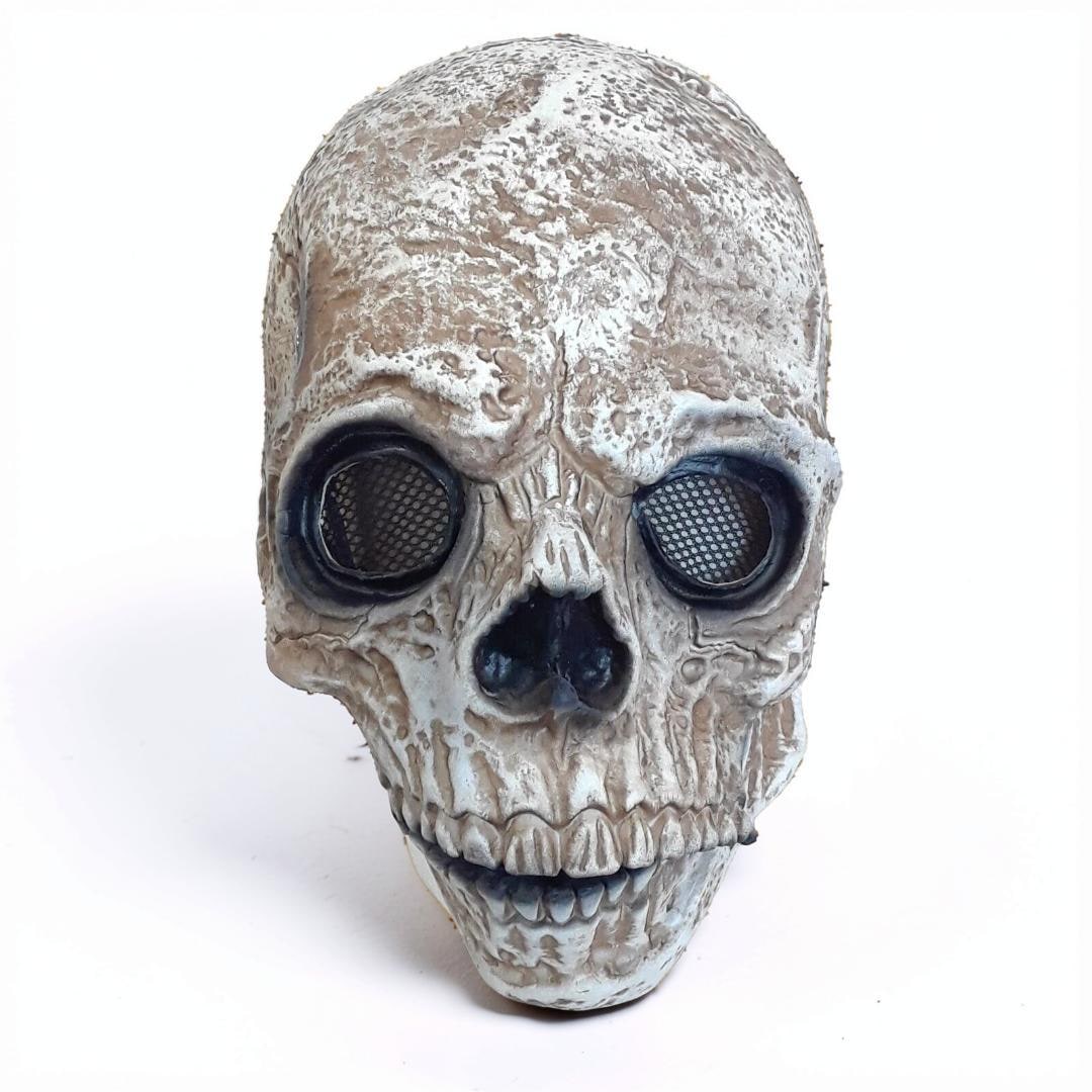 Skull Halloween Mask Moving Jaw Full Head Cosplay Costume Accessory