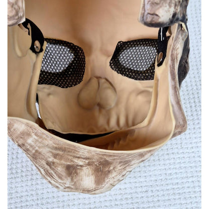 Skull Halloween Mask Moving Jaw Full Head Cosplay Costume Accessory