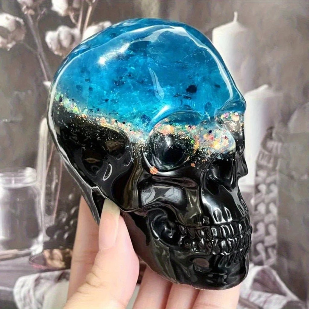 Skull Silicone Mold Halloween Decoration DIY Resin Crafting Tool