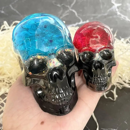 Skull Silicone Mold Halloween Decoration DIY Resin Crafting Tool