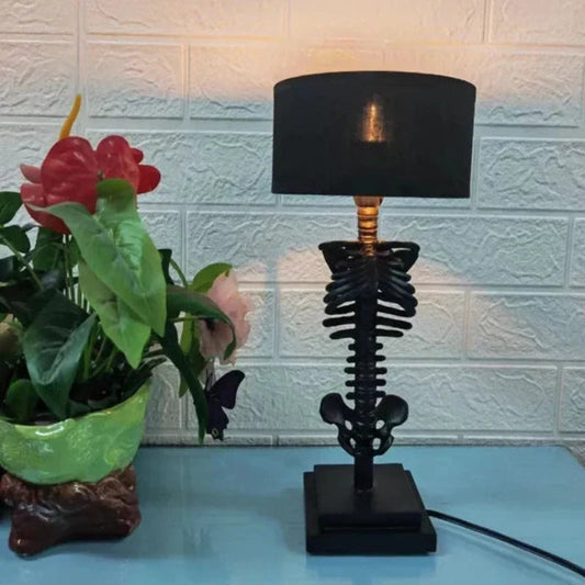 Skull Table Lamp Skeleton Decorative Desk Lamp Gothic Night Light Home Decor