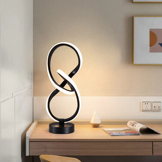 Slim Dimmable Table Lamp with Adjustable Brightness and Ambient Glow Lighting