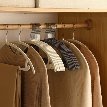 Slim Non Slip Clothes Hangers 10 Piece Space Saving Closet Organiser
