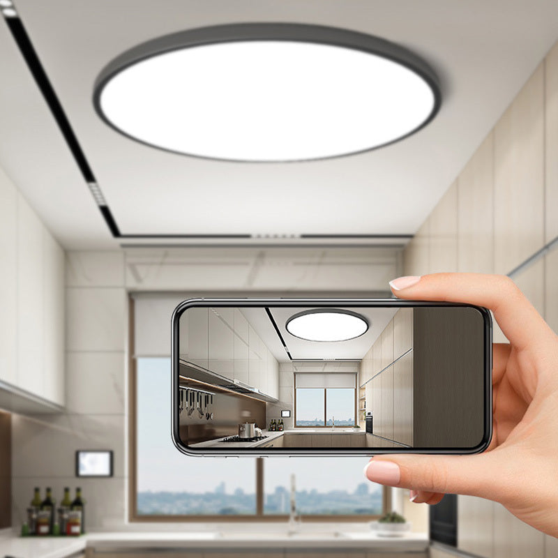 Slim Round LED Ceiling Light Flush Mount for Bathroom Balcony Indoor Spaces