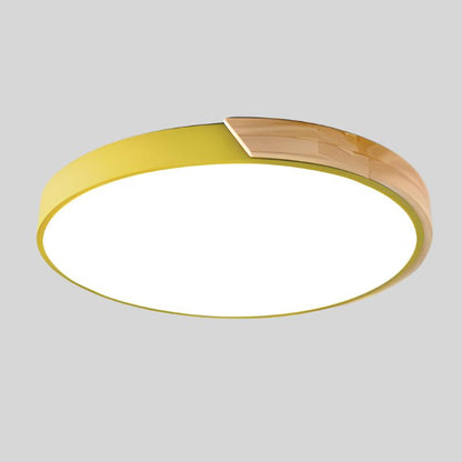 Plafoniera LED rotonda sottile, moderna e minimalista, a tre colori, per interni