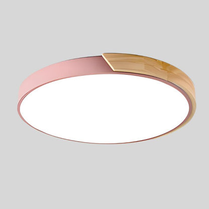 Plafoniera LED rotonda sottile, moderna e minimalista, a tre colori, per interni