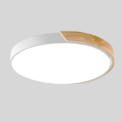 Plafoniera LED rotonda sottile, moderna e minimalista, a tre colori, per interni
