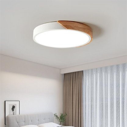 Plafoniera LED rotonda sottile, moderna e minimalista, a tre colori, per interni