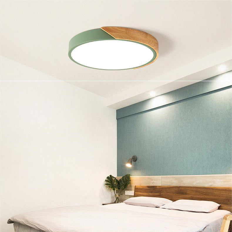 Plafoniera LED rotonda sottile, moderna e minimalista, a tre colori, per interni