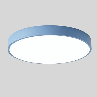 Plafoniera LED rotonda sottile, moderna e minimalista, a tre colori, per interni