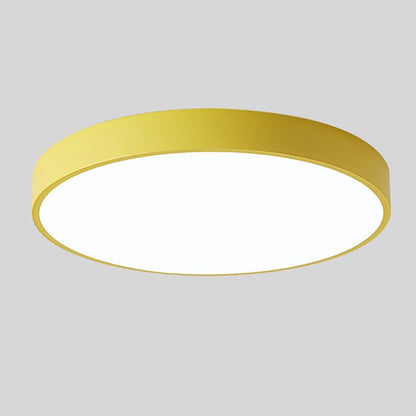 Plafoniera LED rotonda sottile, moderna e minimalista, a tre colori, per interni