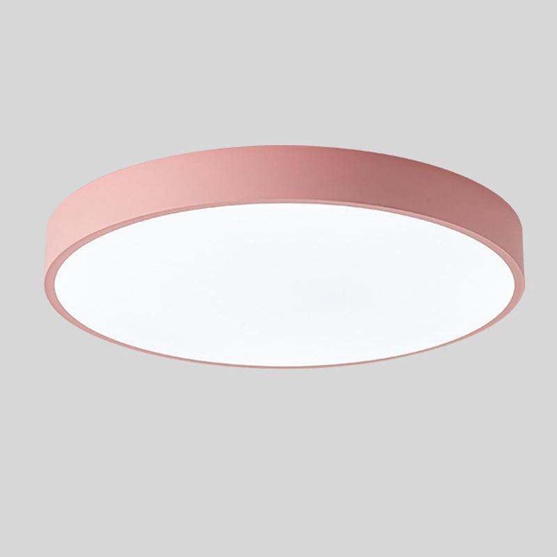 Plafoniera LED rotonda sottile, moderna e minimalista, a tre colori, per interni