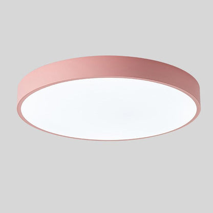 Plafoniera LED rotonda sottile, moderna e minimalista, a tre colori, per interni