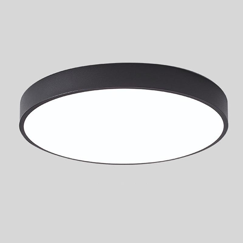 Plafoniera LED rotonda sottile, moderna e minimalista, a tre colori, per interni