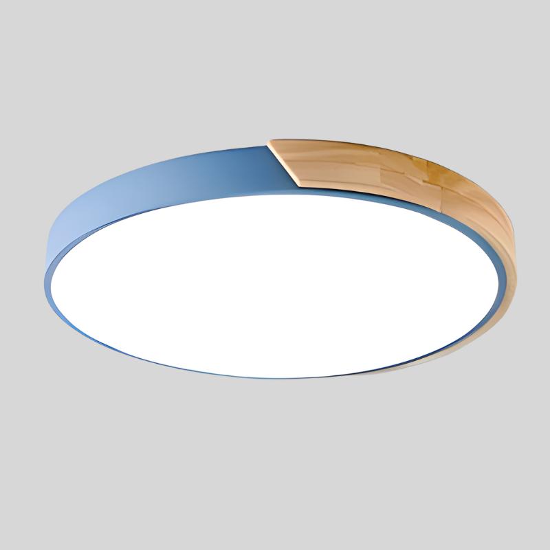 Plafoniera LED rotonda sottile, moderna e minimalista, a tre colori, per interni