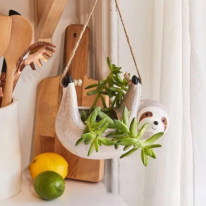 Sloth Hanging Plant Pot Decorative Hanging Planter for Indoor Plants & Home Decor
