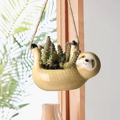 Sloth Hanging Plant Pot Decorative Hanging Planter for Indoor Plants & Home Decor