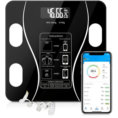 Smart Body Fat Scale Digital Bathroom Scale with App 11 Body Metrics