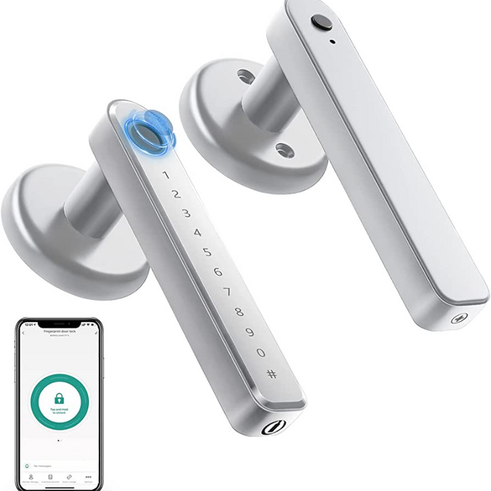 Smart Fingerprint Door Lock with Handle Keyless Entry Keypad Access