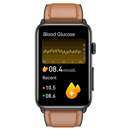Smart Health Monitoring Watch for Glucose Trends Blood Pressure and Heart Rate